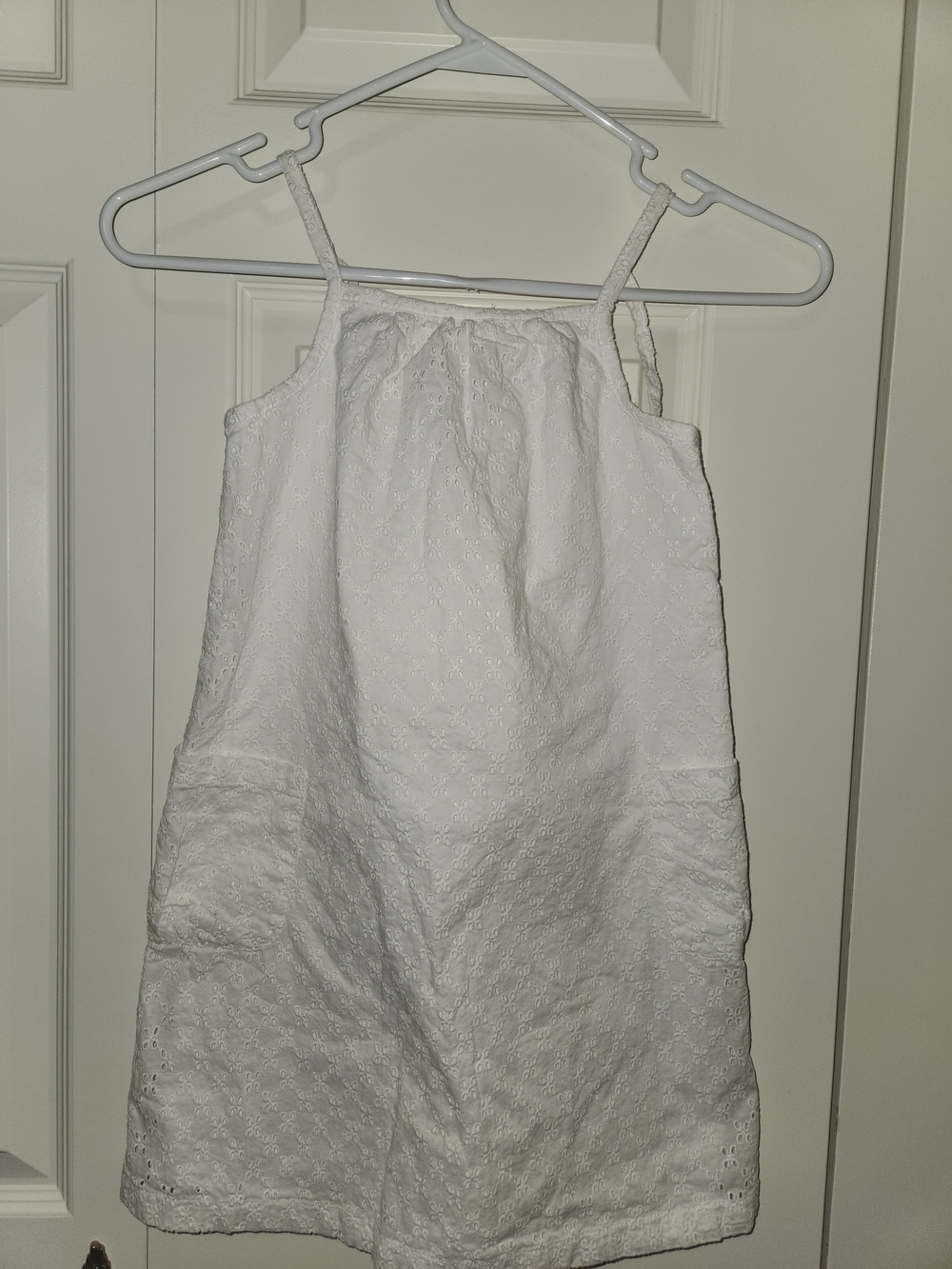 Hanna Andersson White Eyelet Sundress